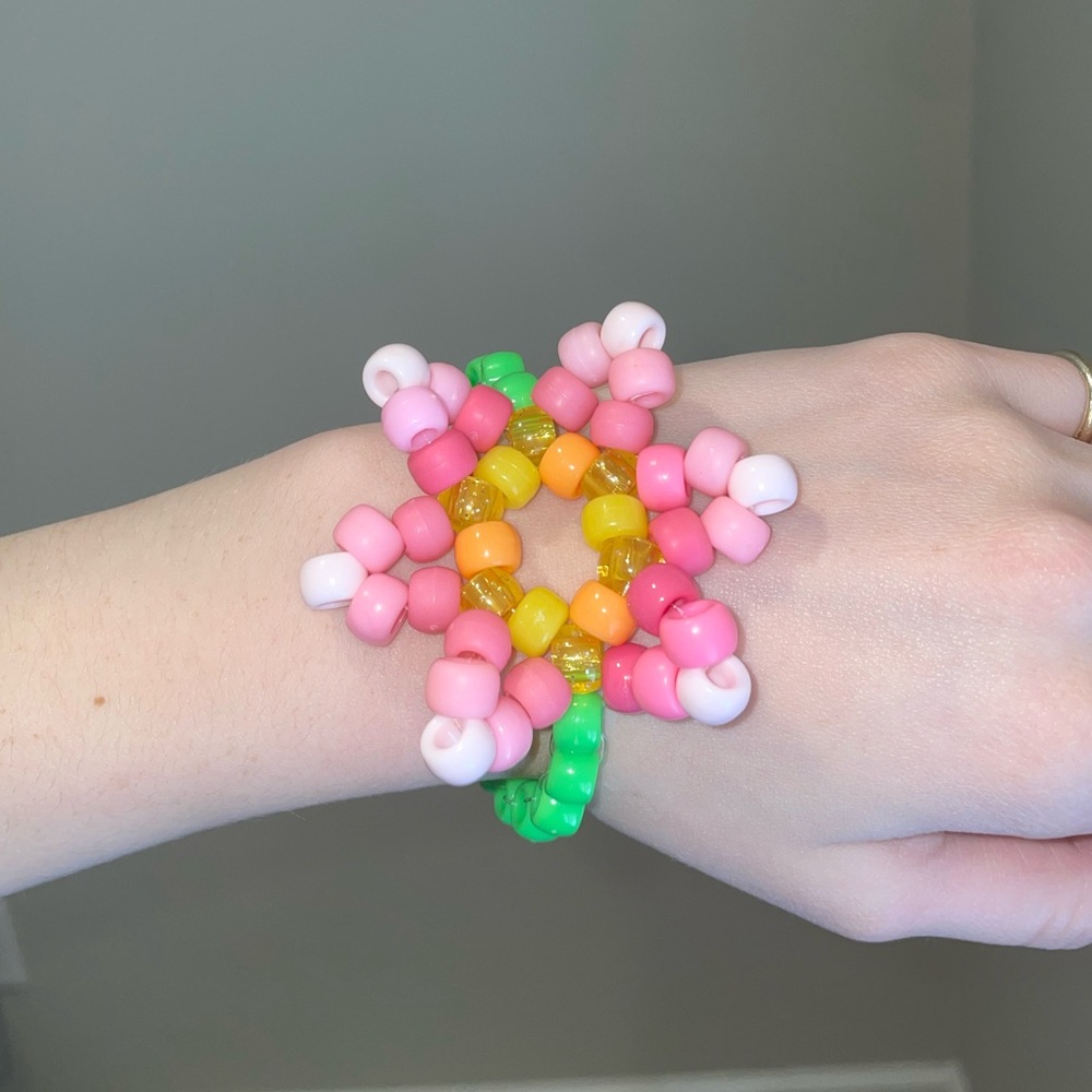 Kandi Flower Bracelet